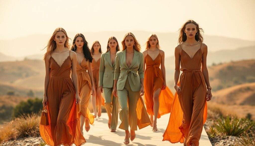 earth-inspired tones in summer2025 fashion